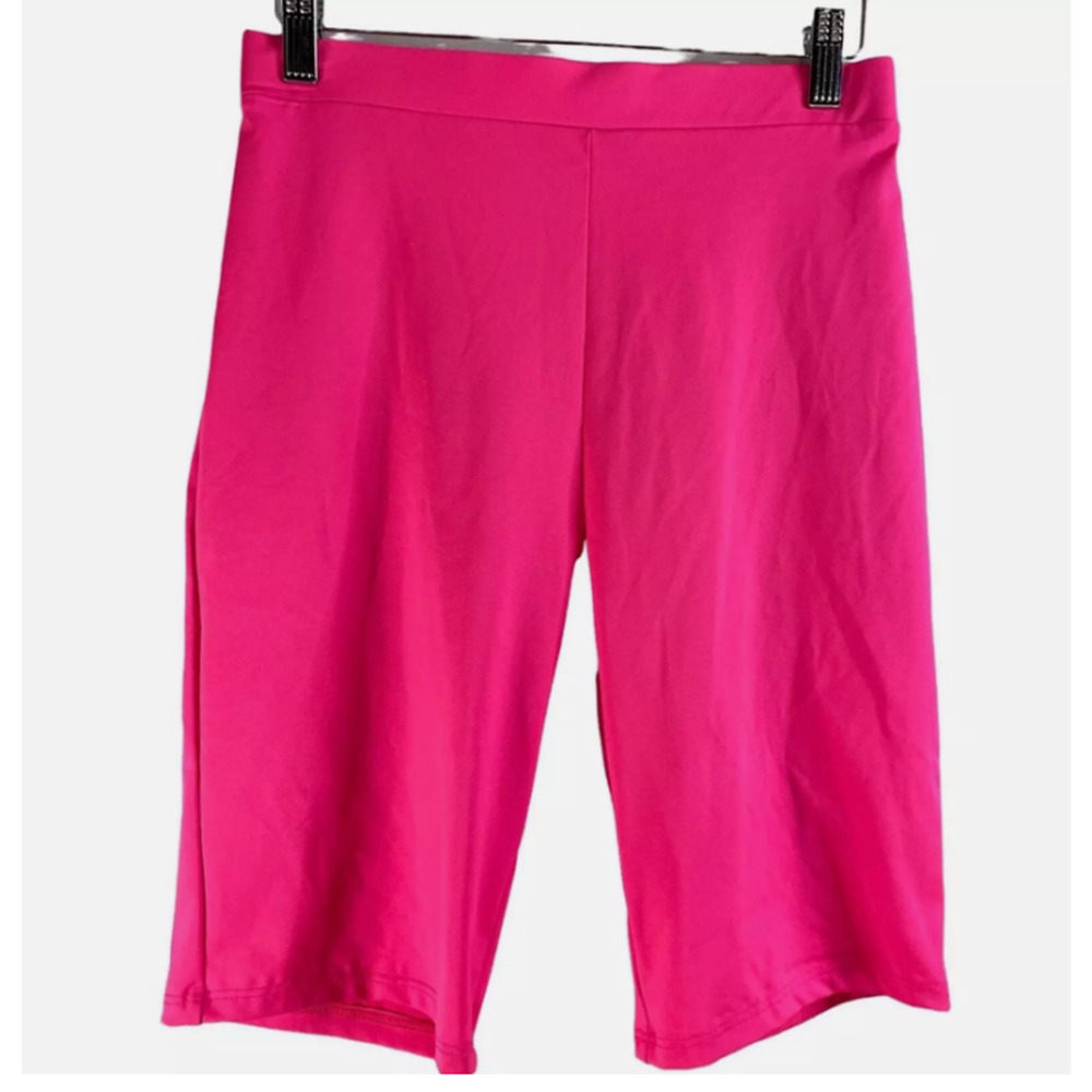BP Nordstrom Biker Shorts SMALL Neon Pink NWT gym workout travel casual stretchy